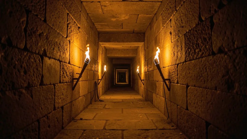 Interior de la Pirámide de Keops